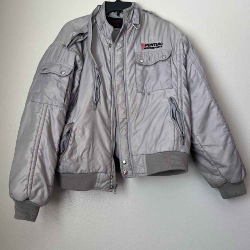 Upsteam Racing Division Men‎ Vintage Pontiac Motorsports Outerwear Jacket XL